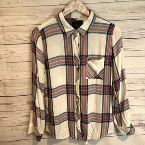 Rails 100% rayon button down shirt